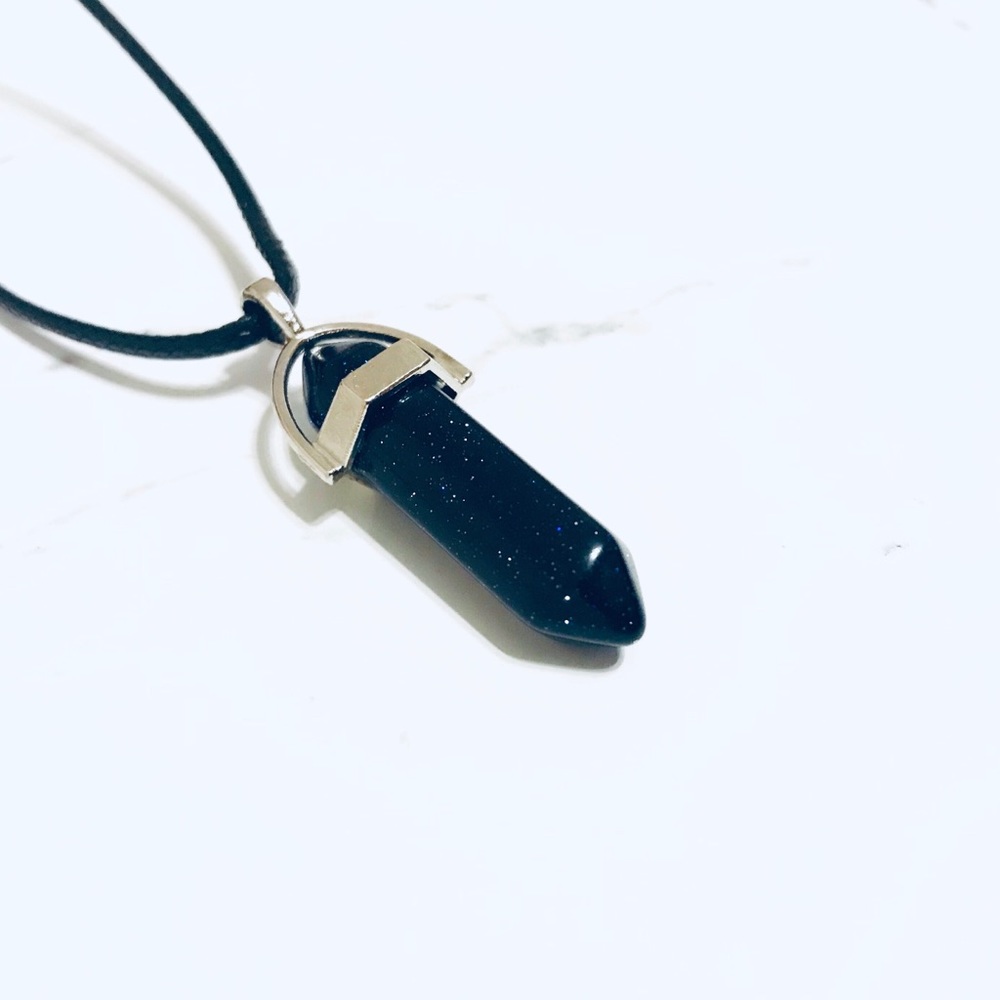 Deep Blue Goldstone Choker✨
